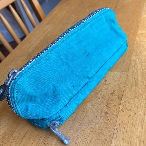 Kipling Gitroy Pencil Case Bright Aqua Combo - Picture 3 of 12